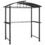 Bbq Gazebo With Side Shelves Anthracite 210x114x230 Cm Steel Tlbotk Carousel 7