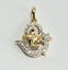 $3,100 18ct Yellow Gold Ruby & Diamond Indian (Hindu) Om Ganesh Pendant - 175676 Carousel 1