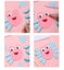 NEW 6-color Creative Glue Pen 1.0mm Smooth Glue Pen Large Capacity Dotting Pen Carousel 5