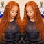 12-34 Inch Ginger Orange Curly Lace Front Wigs 13x6 13x4 HD Transparent Deep Carousel 5