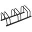 vidaXL Bike Rack for 3 Bikes Black Steel Carousel 1