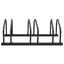 vidaXL Bike Rack for 3 Bikes Black Steel Carousel 2