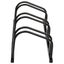 vidaXL Bike Rack for 3 Bikes Black Steel Carousel 3