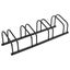 vidaXL Bike Rack for 4 Bikes Black Steel Carousel 1