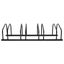 vidaXL Bike Rack for 4 Bikes Black Steel Carousel 2