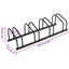 vidaXL Bike Rack for 4 Bikes Black Steel Carousel 6