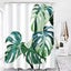 Flower Leaves Shower Curtain Waterproof Fabric Bath Curtains w/Hooks Home Decor Carousel 13
