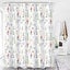Flower Leaves Shower Curtain Waterproof Fabric Bath Curtains w/Hooks Home Decor Carousel 17