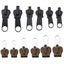 6PCS Universal Metal Zipper Pull Fixer Slider Puller Zip Head Repair Replacement Carousel 2