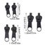 6PCS Universal Metal Zipper Pull Fixer Slider Puller Zip Head Repair Replacement Carousel 3