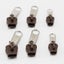 6PCS Universal Metal Zipper Pull Fixer Slider Puller Zip Head Repair Replacement Carousel 7