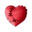 3D Printed Twisted Heart Gear Ball Fidget Toys for Autism/ADHD Home Office Decor Carousel 10
