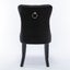 2X Velvet Upholstered Tufted Kithcen With Solid Wood Legs Stud Trim And Ring Bla Carousel 5