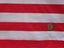 VINTAGE FABRIC 1980's FIRM STRETCH T SHIRT WEIGHT RED + WHITE 88 cm L x 1.4 M W Carousel 4