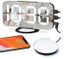 Loud Digital Alarm Clock with Bed Shaker,2 USB Charger, Adjustable LED Light W Carousel 1