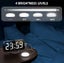 Loud Digital Alarm Clock with Bed Shaker,2 USB Charger, Adjustable LED Light W Carousel 4
