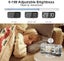 Loud Digital Alarm Clock with Bed Shaker,2 USB Charger, Adjustable LED Light W Carousel 7
