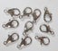 10 PLATMIUM PLATED LOBSTER CLASPS - 14 mm Carousel 1