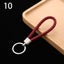 Wristlet Braided Car Keyring Leather Keychain Key Holder Weave Rope Strap Fob Carousel 10