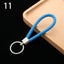 Wristlet Braided Car Keyring Leather Keychain Key Holder Weave Rope Strap Fob Carousel 11