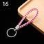 Wristlet Braided Car Keyring Leather Keychain Key Holder Weave Rope Strap Fob Carousel 16