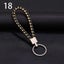 Wristlet Braided Car Keyring Leather Keychain Key Holder Weave Rope Strap Fob Carousel 18