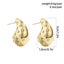 Golden Teardrop Earrings with Delicate Accents Carousel 3