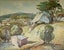 Minnie Frances White (1891-1983) Watercolor ''Old Signal Station''Tauranga Carousel 2