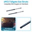 2PCS Tailgate Gas Struts Set Suitable For Peugeot 207 Hatchback 9659789480 Black Carousel 7