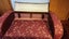 Couch (fold out)+ Armchair in original Vintage Golden Wheat Sheaf design Carousel 16