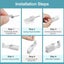 6pcs Disposable Nose Ear Piercing Unit Earring Gun Kit DIY Home Piercer Pierce Carousel 7