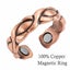 2 Copper Rings Women Healing Magnetic Rings Arthritis Painful Joints One Size... Carousel 2