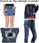 20pcs 4 Colors DIY Iron on Denim Fabric Patches for Clothing Jeans Repair Kit Carousel 3