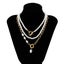 Baroque Multi-Layer Statement Pearl Necklace Carousel 5