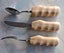 Vintage ' bone ' cutlery set for arthritic hands - made in Sheffield England Carousel 3