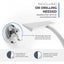 Shower Squeegee with Suction Cup Streak-Free Cleaning for Window-White Carousel 4