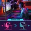 Gaming Desk L Shaped Drawer Computer Racer Standing Side Table LED Lights Carousel 11