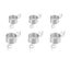 Ring Type Knitting Tools Yarn Spring Guides Wear Thimble Finger Thimble 6PC New Carousel 2