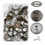 40 Set Metal Denim Jeans Tack Snap Buttons Rivets for Repair Replacement+Box Kit Carousel 8