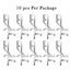 10pcs Plastic Blind Clips Clear Window Blind Clips Portable Valance Clips Carousel 12