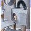 150CM Cat Tree House Scratching Post Condo - Beige Carousel 4