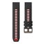 26mm Silicone Replacement Strap for Garmin Descent Mk1/Mk2/Mk2i Black&Red Carousel 4