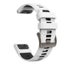 26mm Silicone Replacement Strap for Garmin Descent Mk1/Mk2/Mk2i White&Black Carousel 3