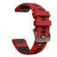 26mm Silicone Replacement Strap for Garmin Descent Mk1/Mk2/Mk2i Red&Black Carousel 3