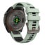 26mm Silicone Replacement Strap for Garmin Descent Mk1/Mk2/Mk2i MintGreen&Black Carousel 2