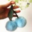 Fluffy Faux Fur Balls Pom Pom Key Chain Cherry Keyring Charm Bag Pendant Gifts Carousel 7