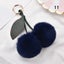 Fluffy Faux Fur Balls Pom Pom Key Chain Cherry Keyring Charm Bag Pendant Gifts Carousel 12
