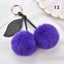 Fluffy Faux Fur Balls Pom Pom Key Chain Cherry Keyring Charm Bag Pendant Gifts Carousel 14
