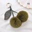 Fluffy Faux Fur Balls Pom Pom Key Chain Cherry Keyring Charm Bag Pendant Gifts Carousel 16