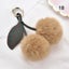 Fluffy Faux Fur Balls Pom Pom Key Chain Cherry Keyring Charm Bag Pendant Gifts Carousel 19